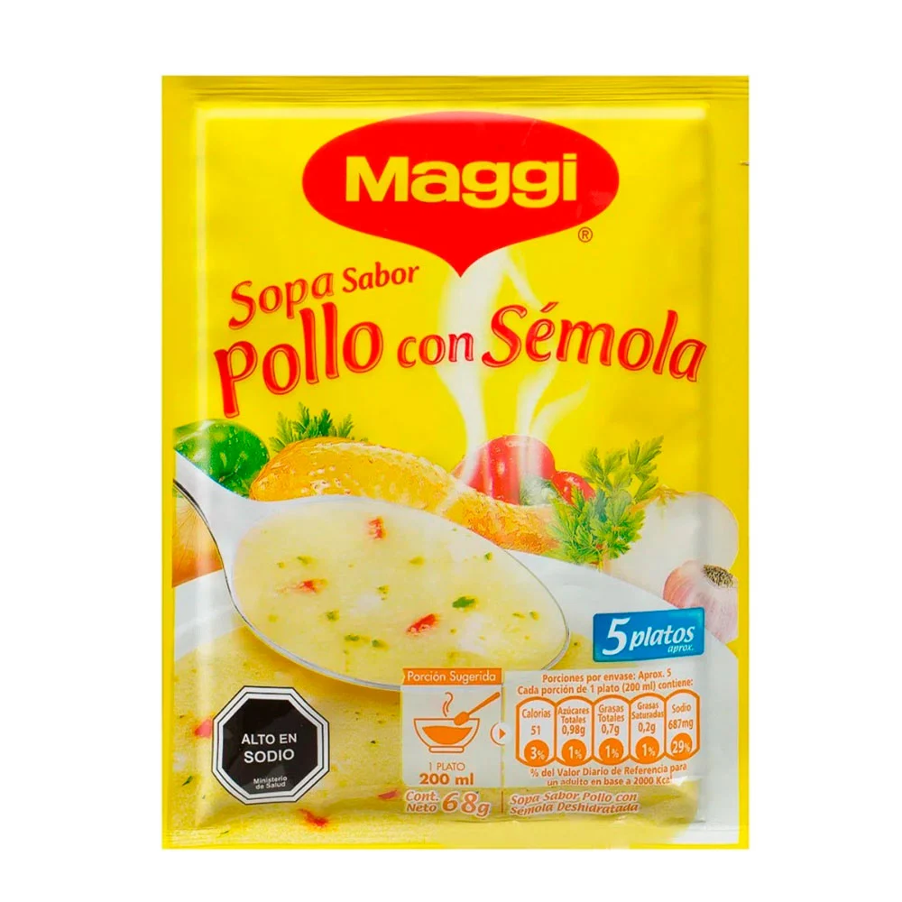 Maggi Sopa Pollo Semola 73g