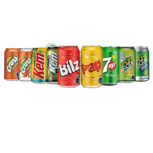 Bebidas lata 350cc - Bilz - Pap - Kem Piña - Limon Soda